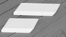 Stoßfeste glatte Bossenplatten mit Gehrung