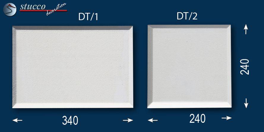 Bossensteine mit Lederrollen-Verzierung