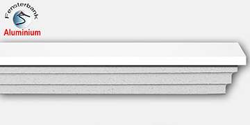 Komplette Alu Fensterbank 105 Komplette Alu Fensterbank 105