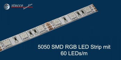 5050 SMD RGB LED Strip mit 60 LEDs/m