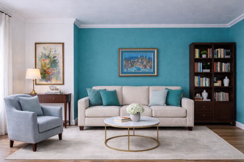 Moderne Innenraumdekoration mit Styropor Stuckleisten