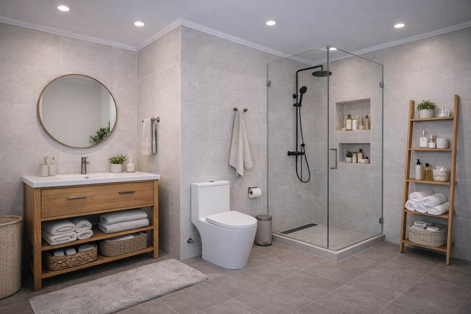 modernes Badezimmer mit Styropor Stuckleisten modernes Badezimmer mit Styropor Stuckleisten