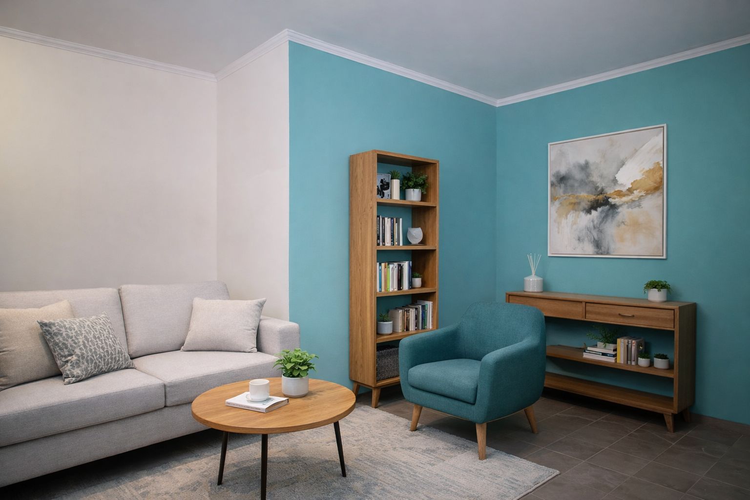 modernes Wohnzimmer mit Styropor Stuckleisten modernes Wohnzimmer mit Styropor Stuckleisten