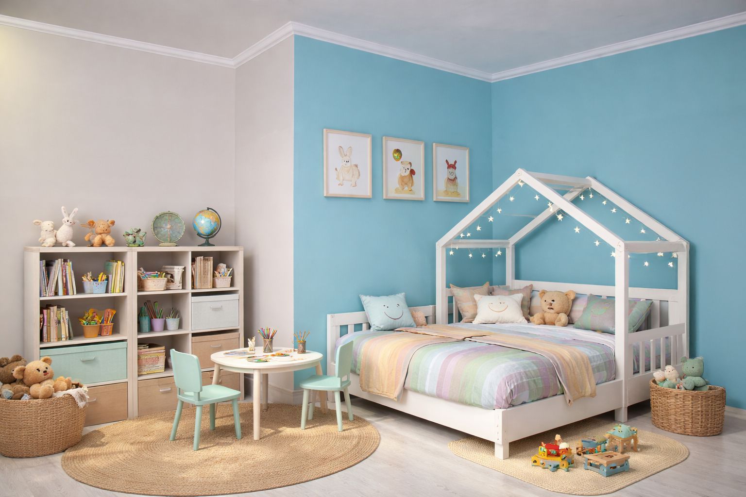 Styropor Stuckleiste als Verzierung im Kinderzimmer