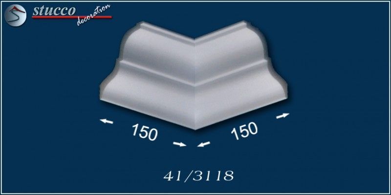 Stuckleisten aus Styropor Budapest 41 inneres Eckelement