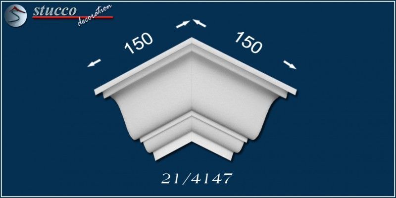 Styropor Stuckleiste Düren 21 äußeres Eckelement