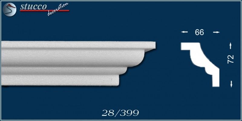 Styropor Styropor Stuckleiste Roma 28 (72 x 66 mm)