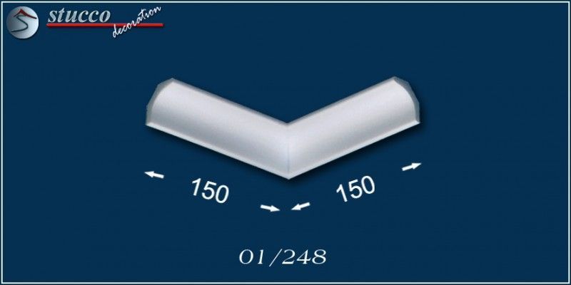 Styroporstuck Monaco 01 inneres Eckelement Styroporstuck Monaco 01 inneres Eckelement