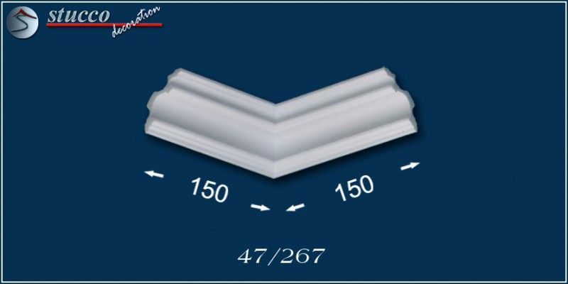 Styropor Stuckleisten Catania 47 inneres Eckelement Styropor Stuckleisten Catania 47 inneres Eckelement