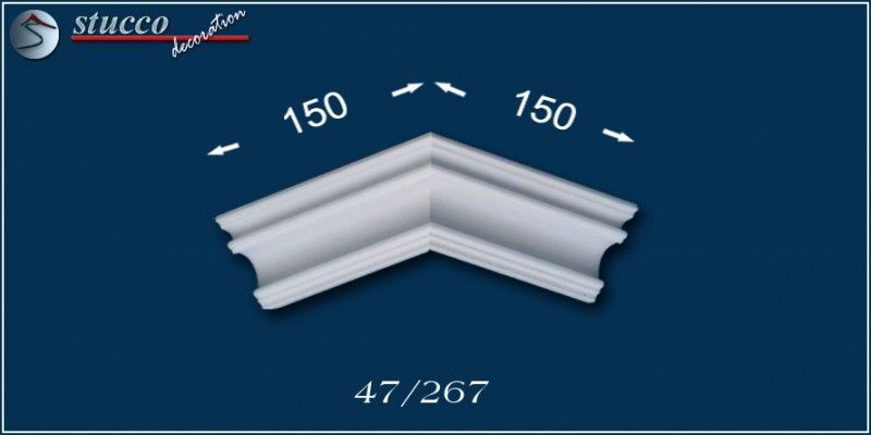 Styropor Leisten Catania 47 äußeres Eckelement Styropor Leisten Catania 47 äußeres Eckelement