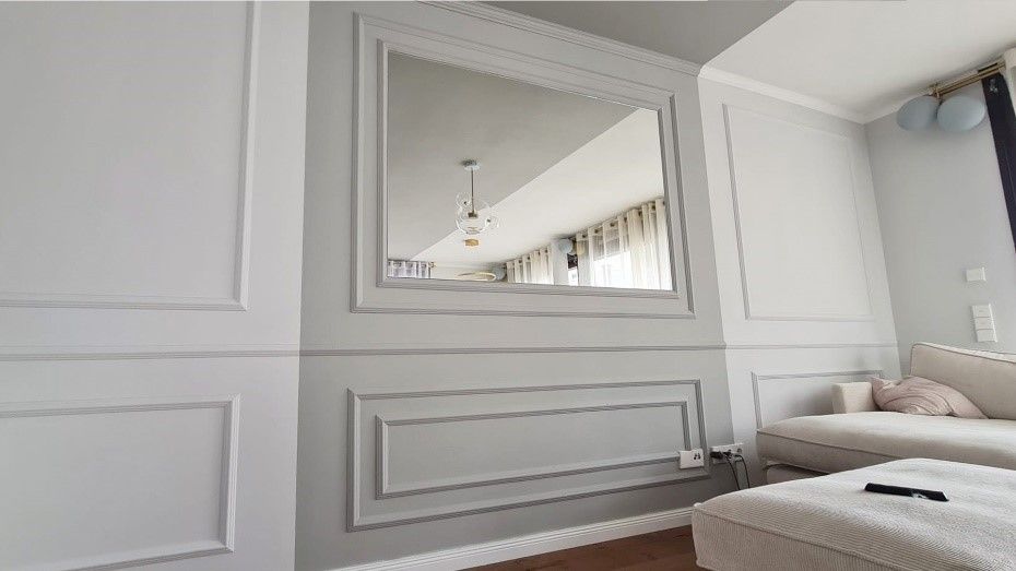 Wandgestaltung mit Wandkassetten aus Styropor Wandleisten Wandgestaltung mit Wandkassetten aus Styropor Wandleisten