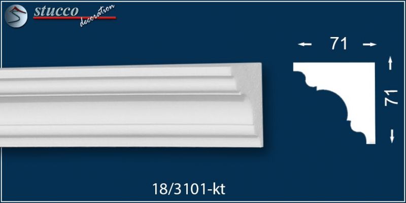 Vorhangleiste zur Stuckleiste Frankfurt 18 Vorhangleiste zur Stuckleiste Frankfurt 18