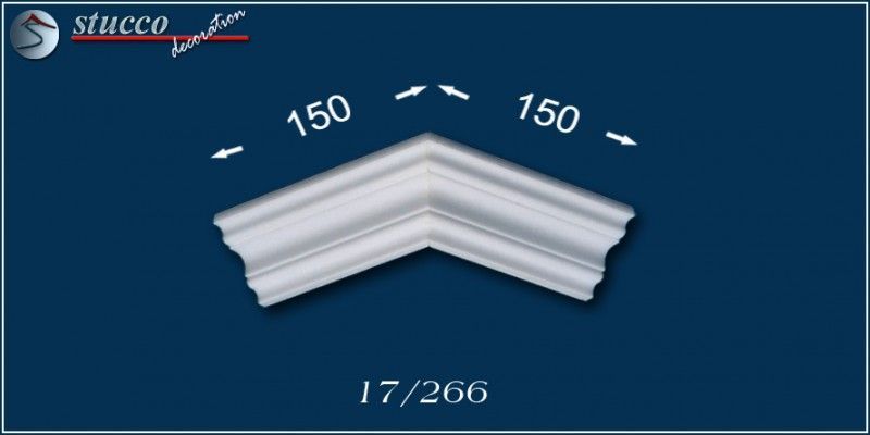 Zierleisten aus Styropor Frankfurt 17 äußeres Eckelement Zierleisten aus Styropor Frankfurt 17 äußeres Eckelement