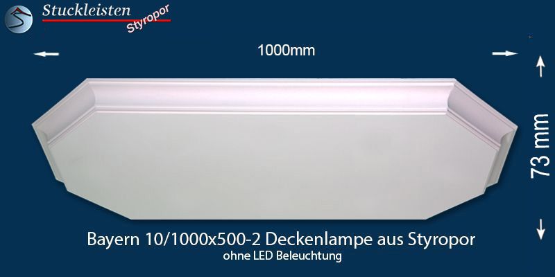 Bayern 10-1000x500-2 Deckenlampe ohne LED Beleuchtung Bayern 10-1000x500-2 Deckenlampe ohne LED Beleuchtung
