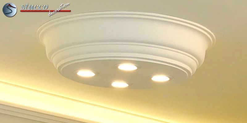 LED Deckenbeleuchtung Düren 21/500x500-3 Design Lampen mit Stuck und LED Spots LED Deckenbeleuchtung Düren 21/500x500-3 Design Lampen mit Stuck und LED Spots