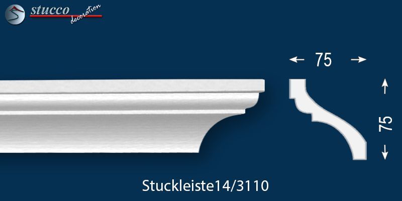 Styropor Stuckleiste Trier 14 Styropor Stuckleiste Trier 14