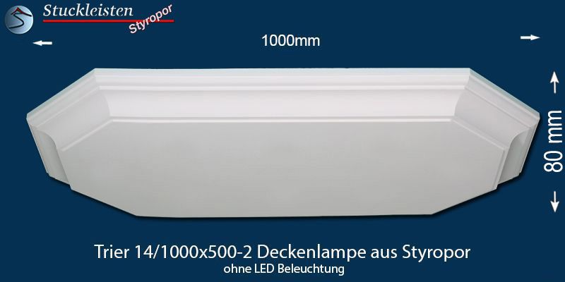 Trier 14-1000x500-2 Deckenlampe ohne LED Beleuchtung Trier 14-1000x500-2 Deckenlampe ohne LED Beleuchtung