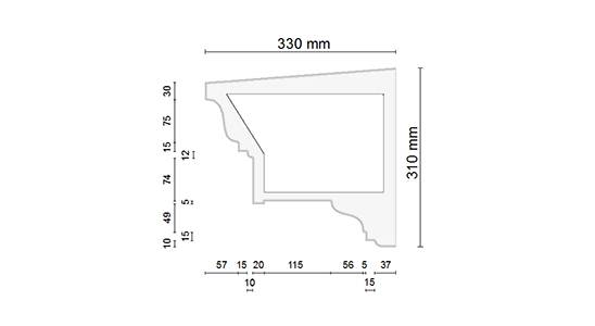 Sonder Stuckleisten Styropor