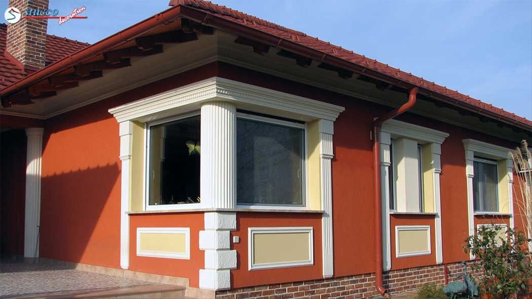 Fassadengestaltung mit Stuckgesims
