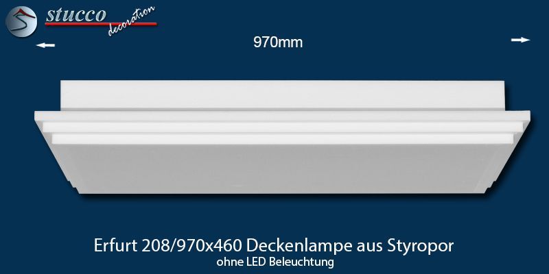 Produktbild Erfurt 208-970x460 Deckenlampe ohne LED Beleuchtung Produktbild Erfurt 208-970x460 Deckenlampe ohne LED Beleuchtung