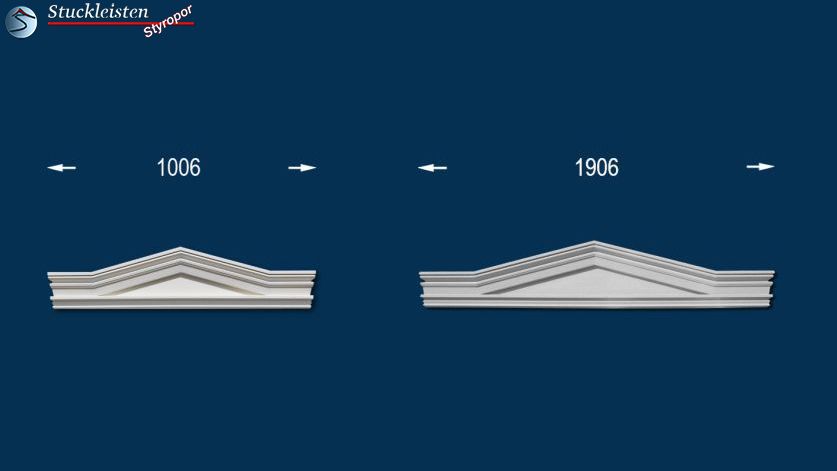 Fenstergiebel für Laibungsbreiten zwsichen 520 und 1520 mm Fenstergiebel für Laibungsbreiten zwsichen 520 und 1520 mm