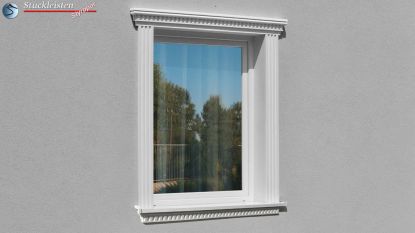 Gerader Fenstergiebel 107-F Gerader Fenstergiebel