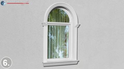 Flexible Stuckleiste Ankara 108 für Rundbogen, Zierleiste Freetown 100 für Fensterfaschen und Außenstuckprofil Nürnberg 124 für die Fensterbank