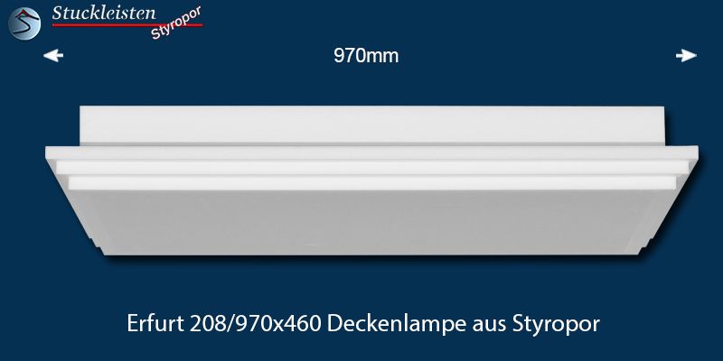 Produktbild der Deckenlampe Styropor Erfurt 208/970x460 Produktbild der Deckenlampe Styropor Erfurt 208/970x460