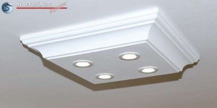 Design Stucklampe mit LED Spots Trier 14/500x500-1