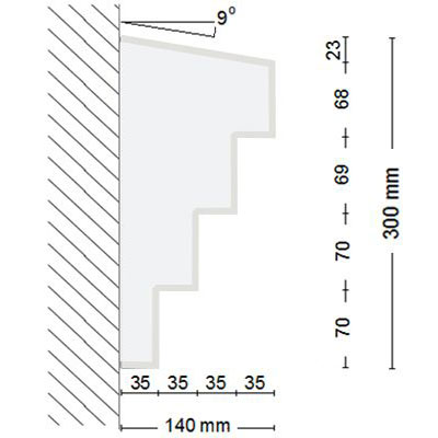 Beschichtete Gesimsprofile Stuttgart 128