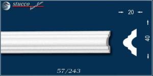 Styropor Deckenleisten und Wandleisten, Zierleisten Nantes 57