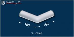 Styroporstuck Monaco 01 inneres Eckelement