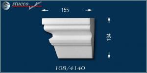 Fassadenstuck Zierleisten Ankara 108 linkes Schließelement zum Fenster