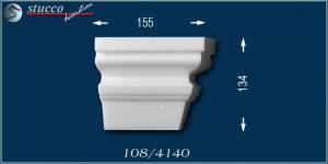 Fassadenstuck Zierleisten Ankara 108 rechtes Schließelement zum Fenster