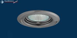 Einbaurahmen für LED Deckenleuchte chrom