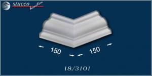 Zierleiste aus Styropor äußeres Eckelement Frankfurt 18