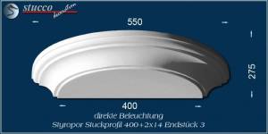 Endstück 3 für direkte Beleuchtung Trier 400+2x14 Endstück 3 für direkte Beleuchtung Trier 400+2x14