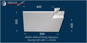 Inneres Eckelement für direkte Beleuchtung Trier 400+14 Inneres Eckelement für direkte Beleuchtung Trier 400+14