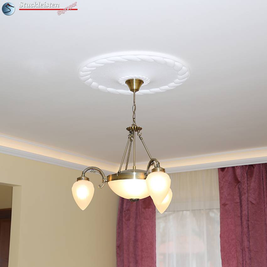 Wohnidee mit Deckenrosette Wohnidee mit Deckenrosette