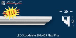LED Stuckleiste für indirekte Beleuchtung Berlin 201 PLEXI PLUS LED Stuckleiste für indirekte Beleuchtung Berlin 201 PLEXI PLUS