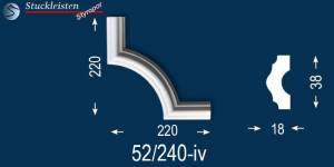 Eckleisten zu Styropor Deckenleisten und Wandleisten Hambrug 52