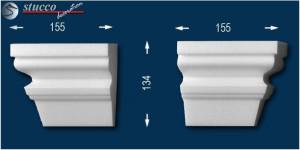 Fassadenstuck Zierleisten Ankara 108 Schließelement zum Fenster