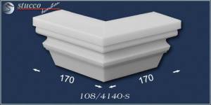 Fassadenstuck Zierleisten Ankara 108 Eckelement