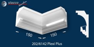 Inneres Eckelement für indirekte Beleuchtung Essen 202 PLEXI PLUS