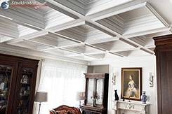 Wohnidee mit Stuckleisten für ein amerikanisches Flair