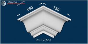 Styropor Stuckleiste Passau 23 äußeres Eckelement